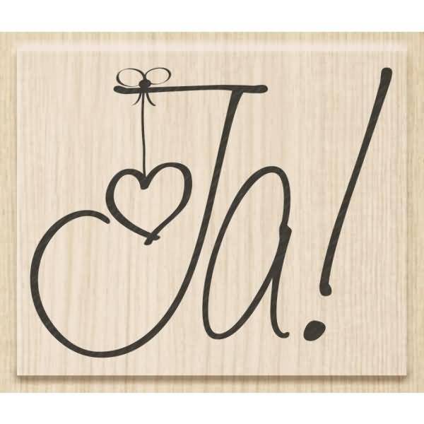 Motivstempel 'JA!' 6,4x5,3cm