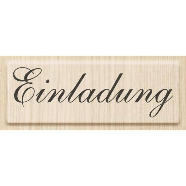 Motivstempel 'Einladung' 6,5x2cm