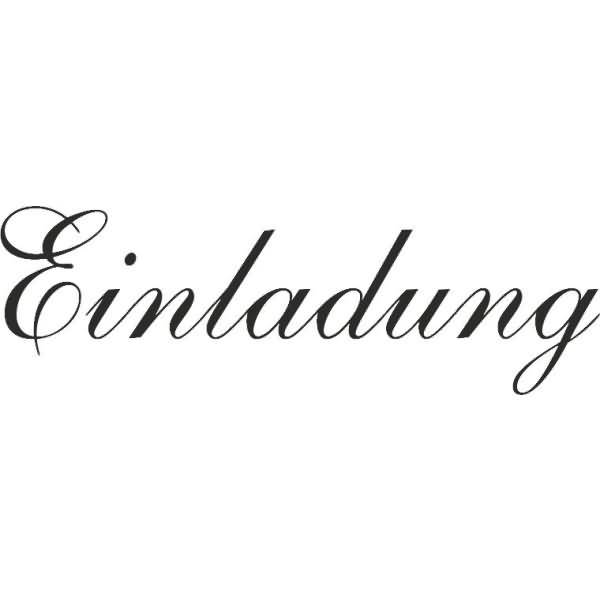 Motivstempel 'Einladung' 6,5x2cm