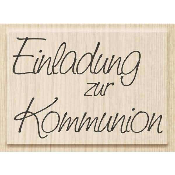 Motivstempel 'Einladung zur Konfirmation' 6,8x4,2cm