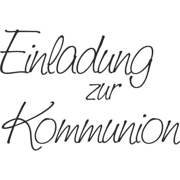 Motivstempel 'Einladung zur Konfirmation' 6,8x4,2cm