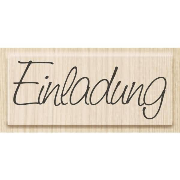 Motivstempel 'Einladung' 6x2,5cm