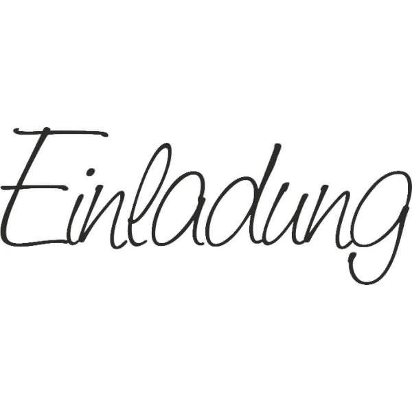Motivstempel 'Einladung' 6x2,5cm