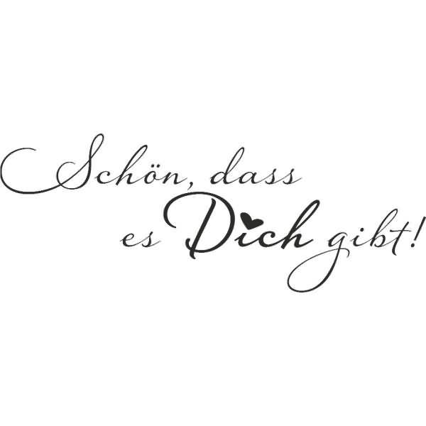 Motivstempel 'Schön, dass es dich gibt! 8x3,1cm