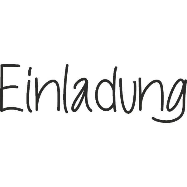 Motivstempel 'Einladung' 6,5x2cm