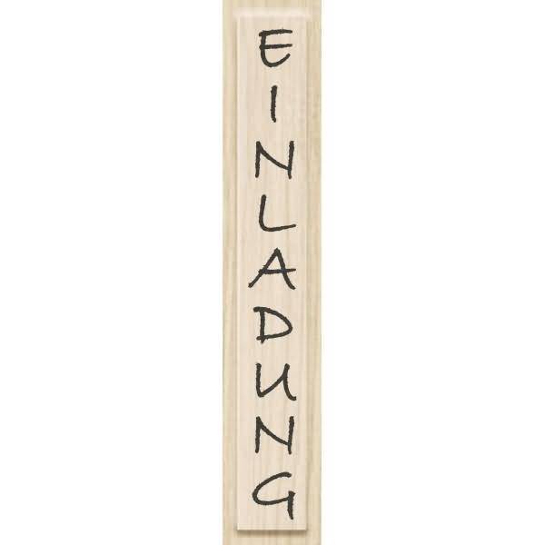 Motivstempel 'Einladung' 10x1cm