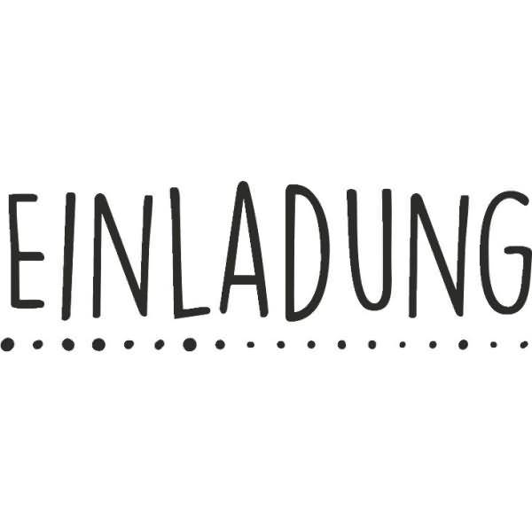 Motivstempel 'Einladung' 6,2x2cm