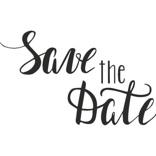 Motivstempel 'Save the date' 6,2x3,9cm