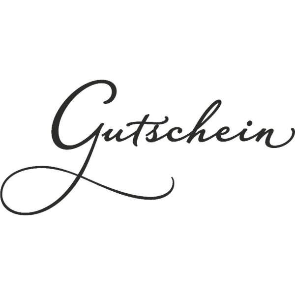 Motivstempel 'Gutschein' 7,5x3,5cm