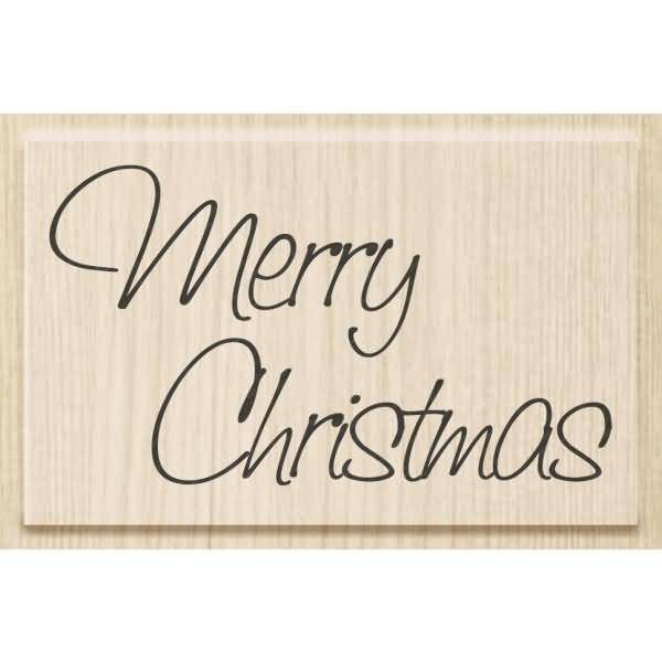 Motivstempel 'Merry Christmas' 7x4,2cm