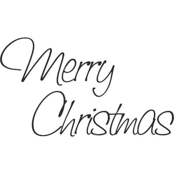 Motivstempel 'Merry Christmas' 7x4,2cm