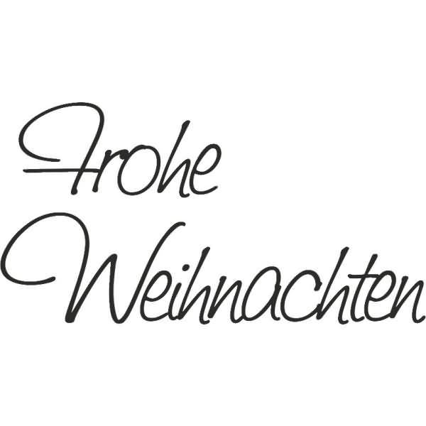 Motivstempel 'Frohe Weihnachten' 7x3,8cm