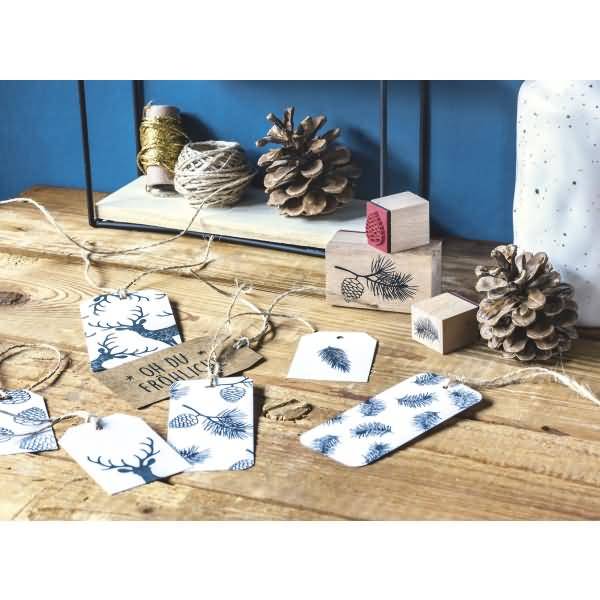 Motivstempel 'Oh du Fröhliche' 4,9x2,6cm