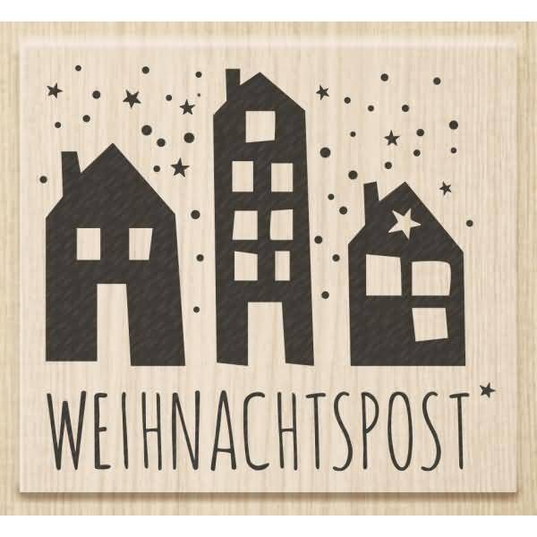 Motivstempel 'Weihnachtspost' 6,8x6cm