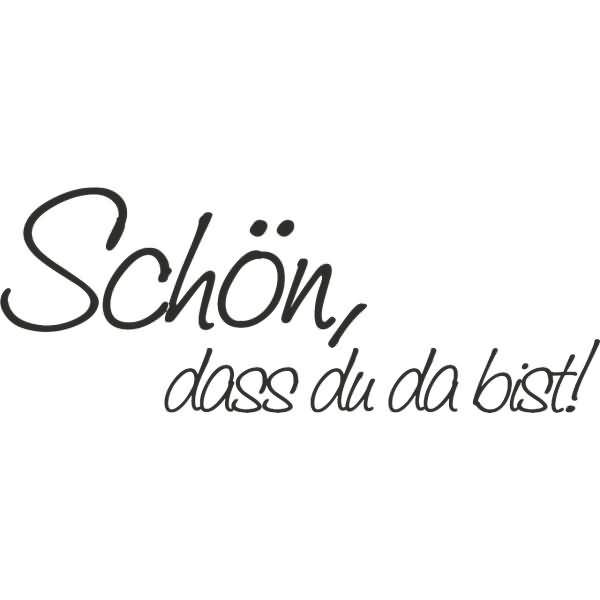 Motivstempel 'Schön dass du da bist!' 5x2cm