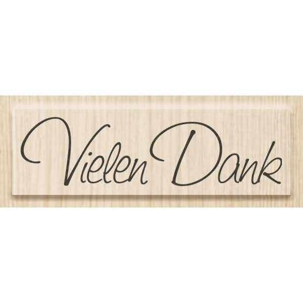 Motivstempel 'Vielen Dank' 6,3x1,7cm