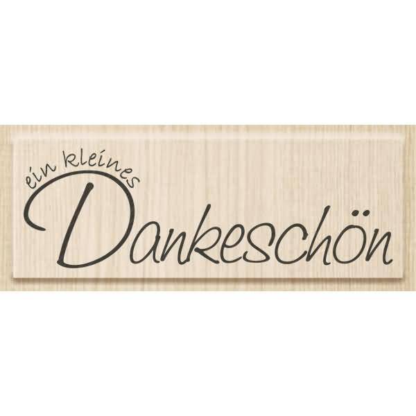 Motivstempel 'Ein kleines Dankeschön' 8,5x1,7cm