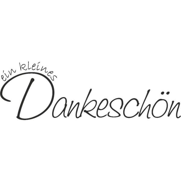 Motivstempel 'Ein kleines Dankeschön' 8,5x1,7cm