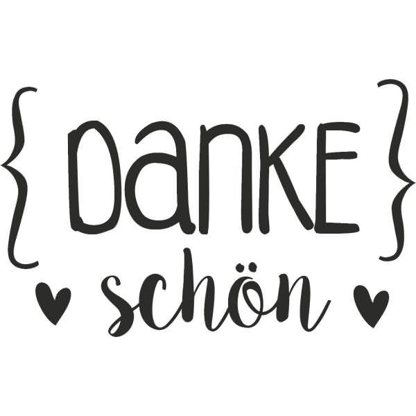 Motivstempel 'Danke schön' 4,6x2,9cm