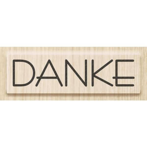 Motivstempel 'Danke' 5,3x1,3cm