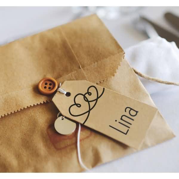 Motivstempel 'Doppelherz' 5x2,5cm