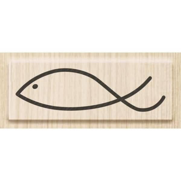 Motivstempel 'Fisch modern' 5x1,5cm