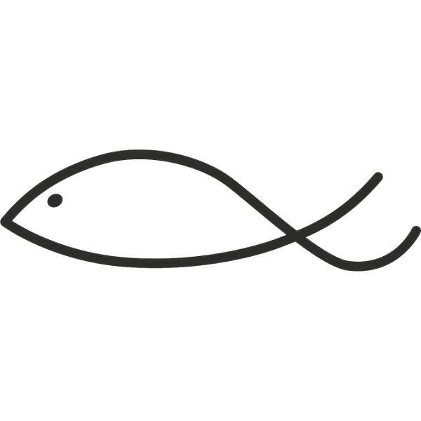 Motivstempel 'Fisch modern' 5x1,5cm