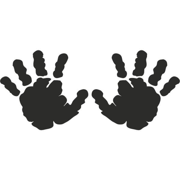 Motivstempel 'hands' 4,5x2cm