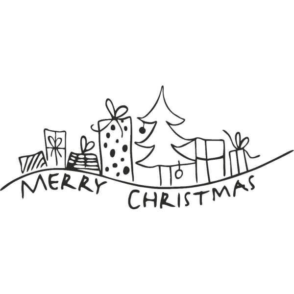 Motivstempel 'Geschenke!' 9,5x4cm