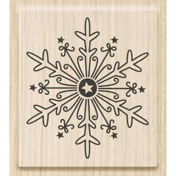 Motivstempel 'Eiskristall groß' 3,9x4,5cm