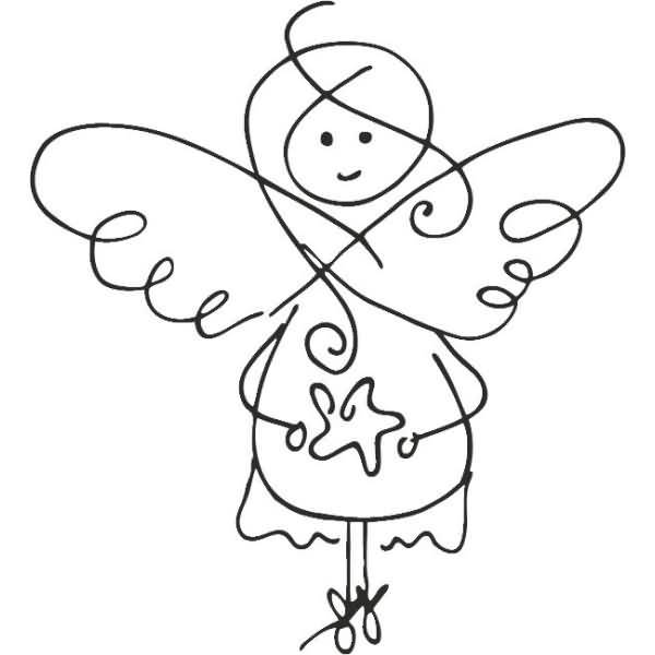 Motivstempel 'Vom Himmel hoch' 5x5,5cm