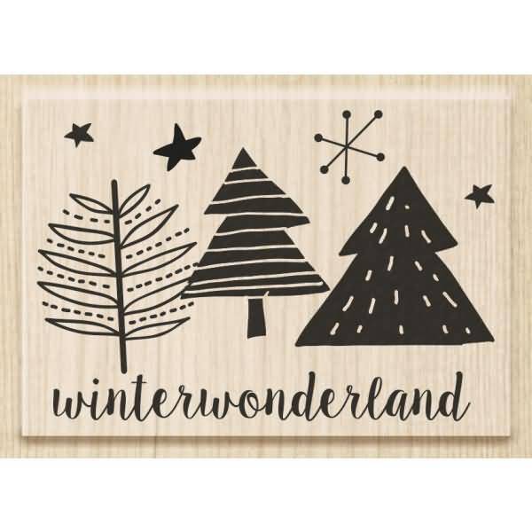 Motivstempel 'Winterwonderland' 6,2x4,2cm