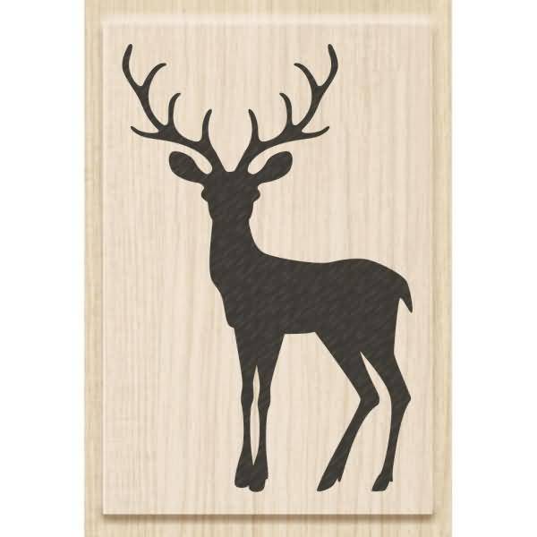 Motivstempel 'Christmas Deer' 4,5x7cm