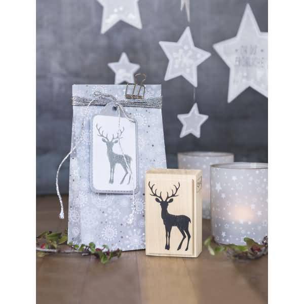 Motivstempel 'Christmas Deer' 4,5x7cm