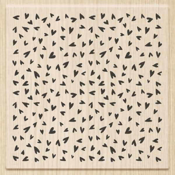 Motivstempel 'Hearts' 7x7cm