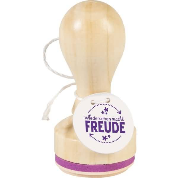 Motivstempel rund 'Wiedersehen' 3,2cm