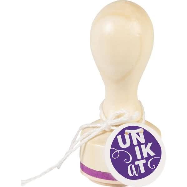Motivstempel rund 'Unikat' 3,2cm