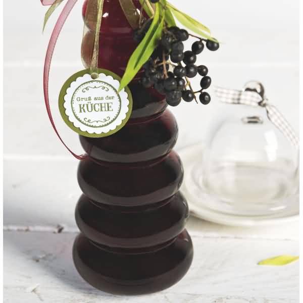 Motivstempel rund 'Gruß aus Küche' 3,2cm