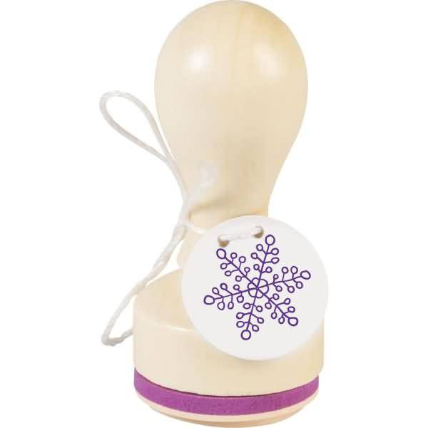 Motivstempel rund 'Eiskristall 1' 3,2cm