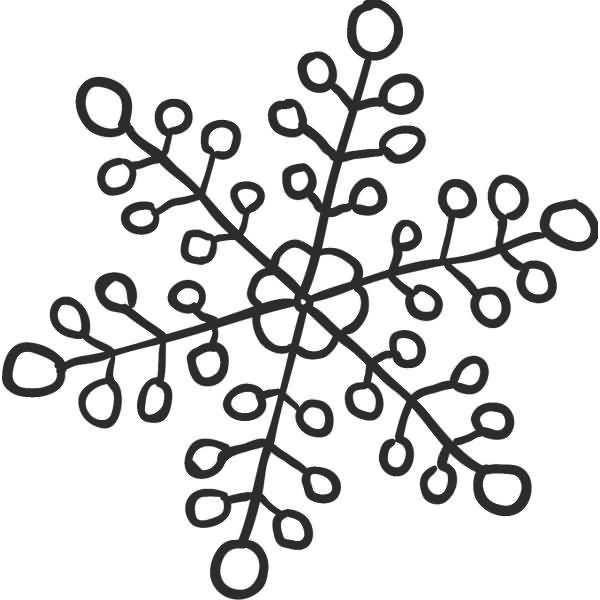 Motivstempel rund 'Eiskristall 1' 3,2cm