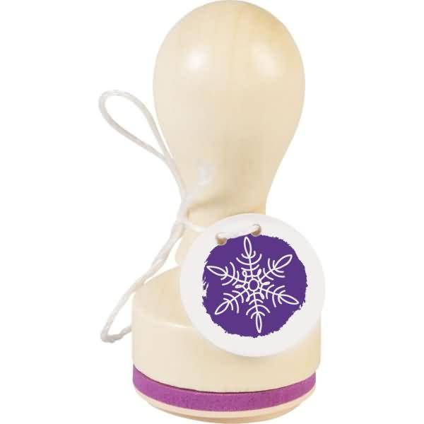 Motivstempel rund 'Eiskristall 2' 3,2cm