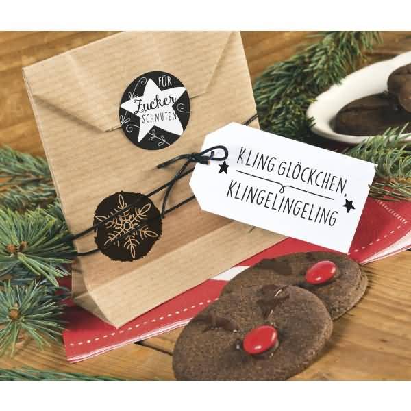 Motivstempel rund 'Eiskristall 2' 3,2cm