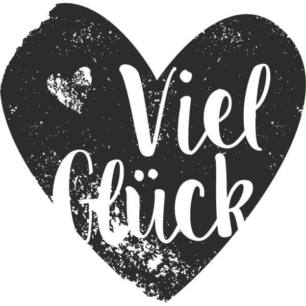 Motivstempel rund 'Viel Glück' 3,2cm