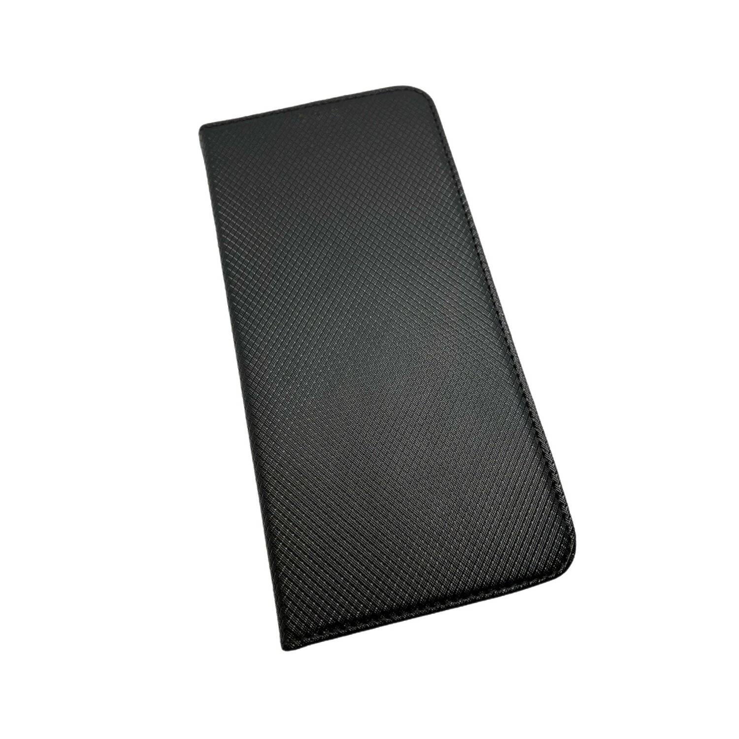Elegante Buch-Tasche Hülle Smart Magnet für MOTOROLA MOTO EDGE 20 Leder Optik Wallet Book-Style Cover Schale Schwarz