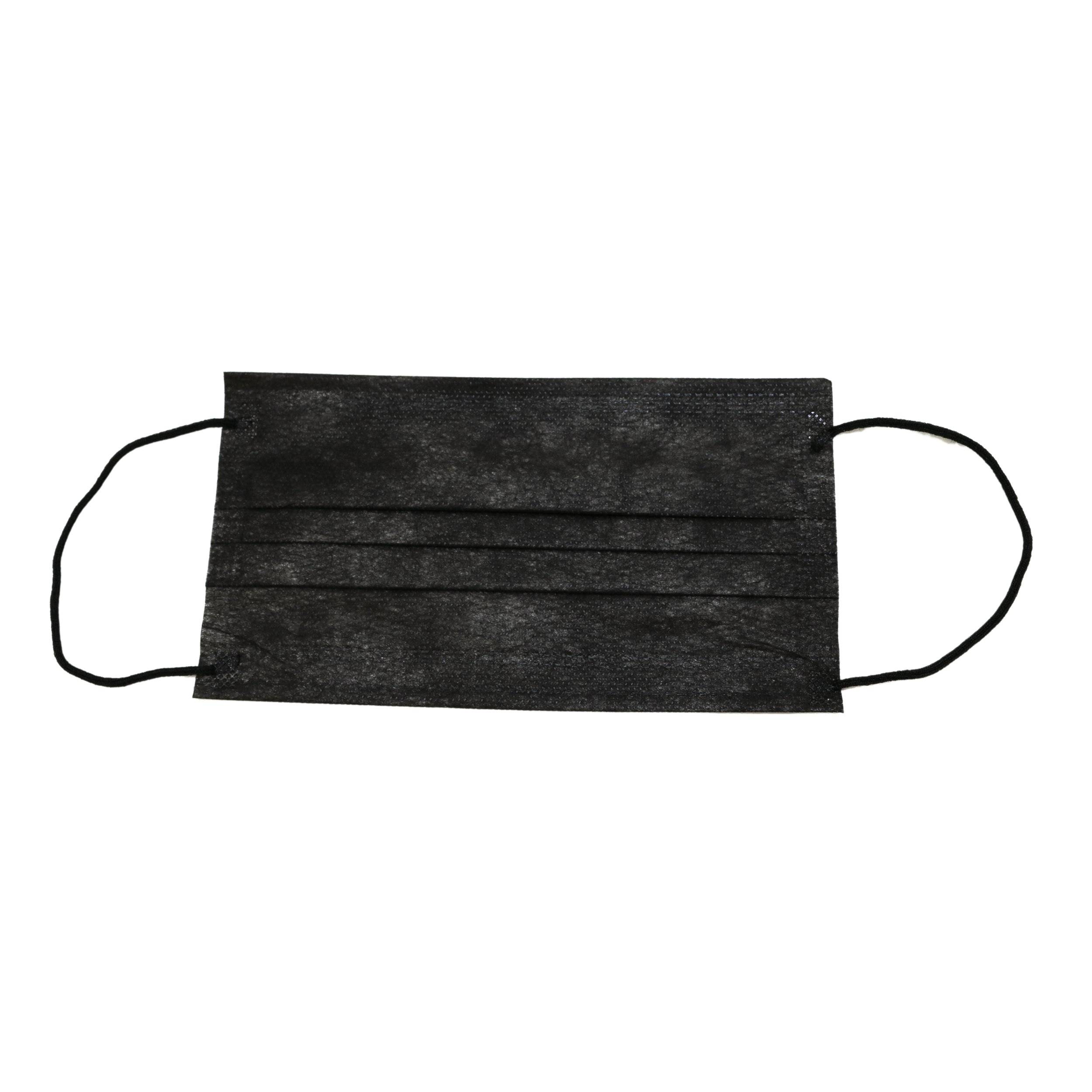 emissimo OP-Maske Mundschutz, Typ IIR Maske 3-lagig medizinischer Mundschutz EN 14683 schwarz