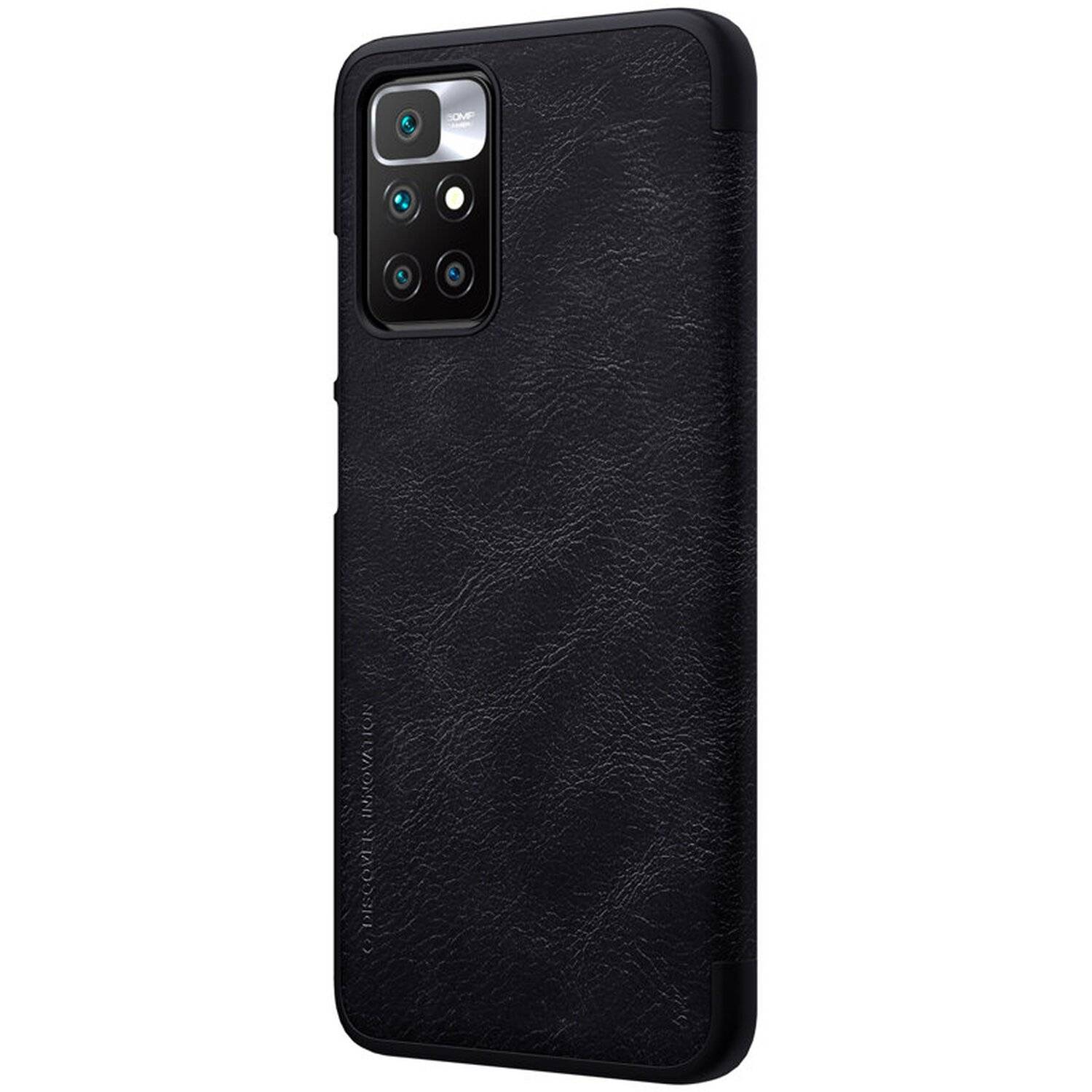 Nillkin Qin Premium ECHT LEDER Flip Klapp Handytasche Handyhülle Buch Tasche kompatibel mit Xiaomi Redmi 10