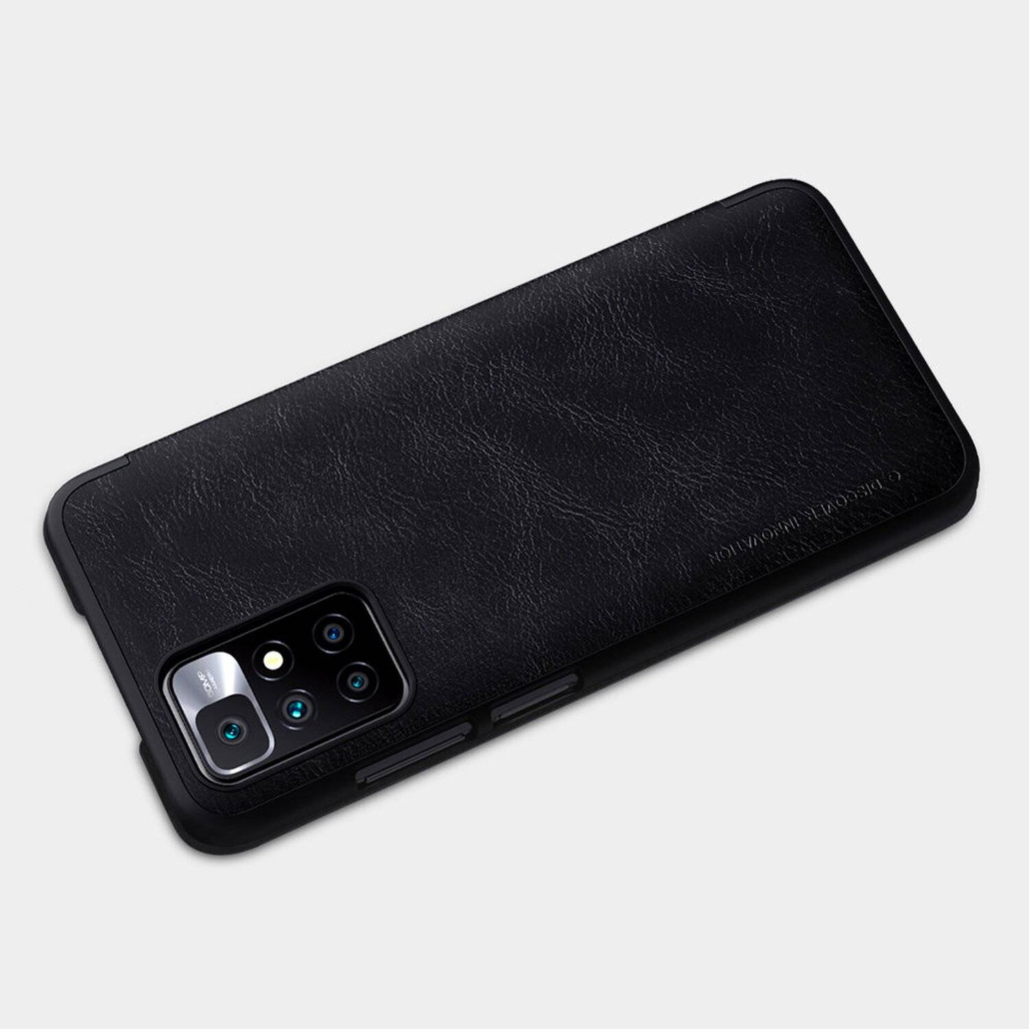 Nillkin Qin Premium ECHT LEDER Flip Klapp Handytasche Handyhülle Buch Tasche kompatibel mit Xiaomi Redmi 10