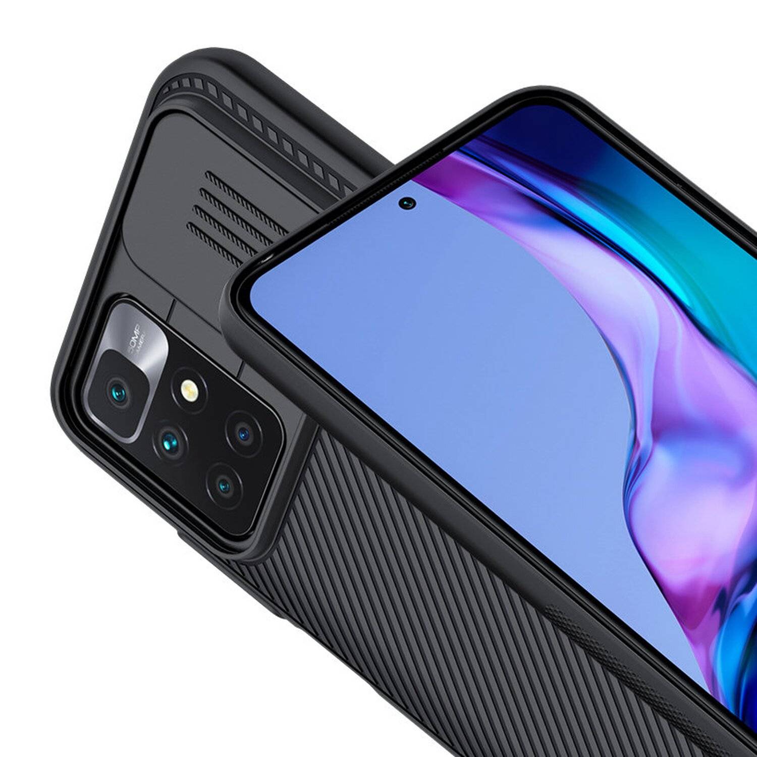 Nilkin CamShield Case Slim Handyhülle Schutzhülle mit Kameraschutz Kameraabdeckung für Xiaomi Redmi Note 11 4G