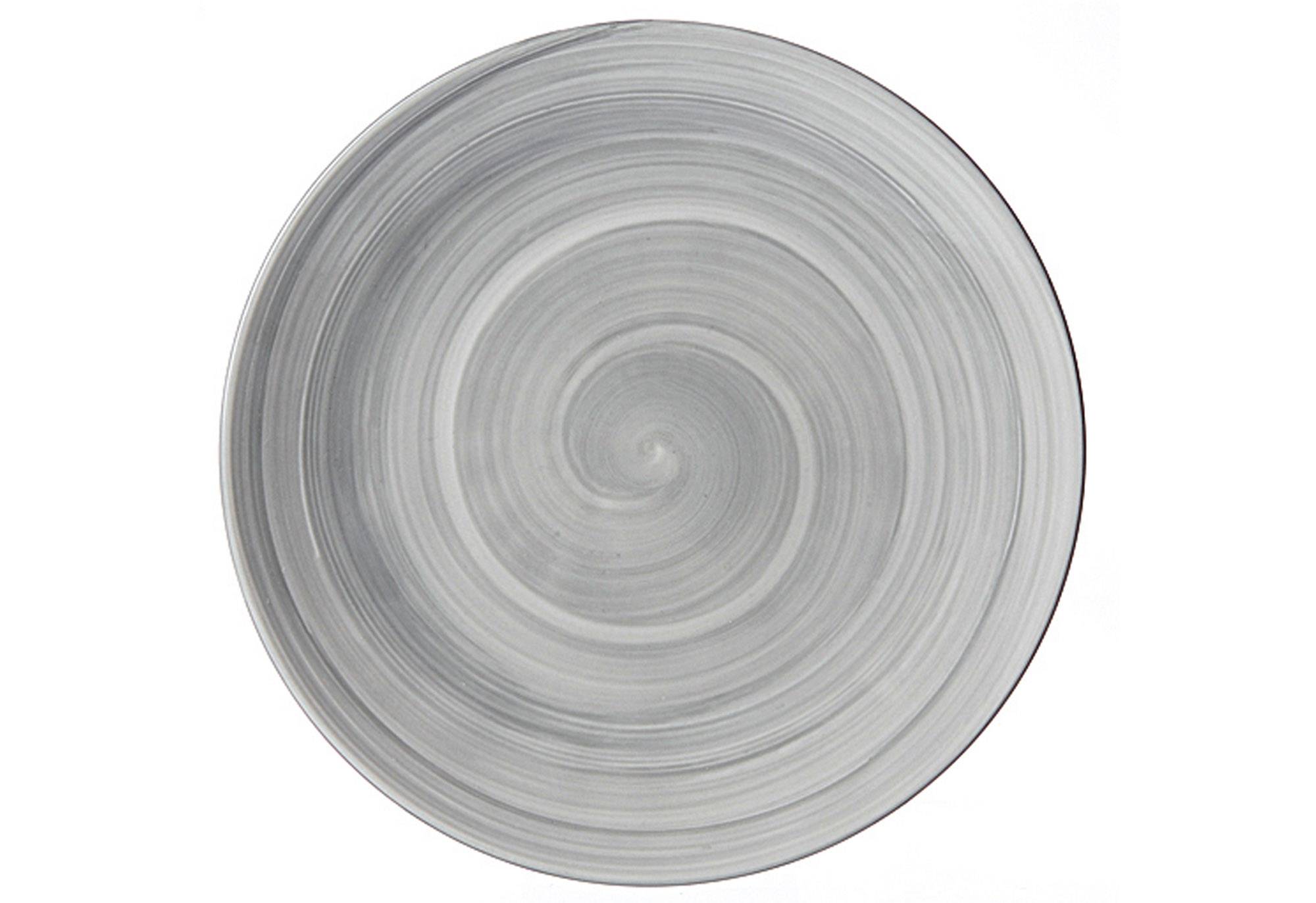 Speiseteller Frühstücksteller Valencia Orient Erdtöne Grau Porzellan Ø 21,5 cm