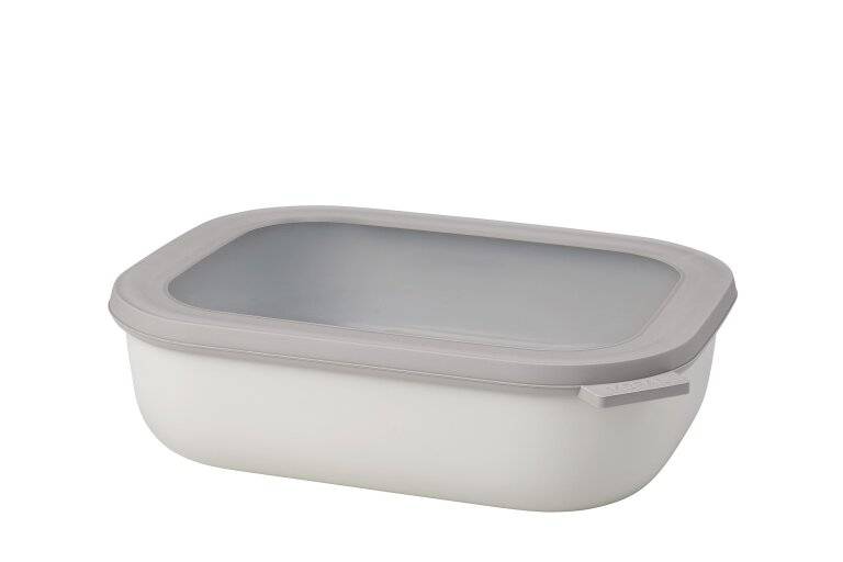 Mepal 106259032500 Multischüssel Cirqula rechteckig 2000 ml nordic white